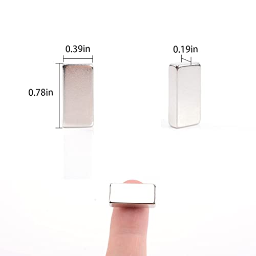 Min Ci 40 Pcs Super Strong Rare Earth Magnets Bar, Small Neodymium Magnet Heavy Duty, For Kitchen Lockers Garage Refrigerator Cruise Crafts Industrial Tool Storage (20 X 10 X 5 Mm) #TOP1