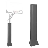 VANCL Square Pole Padding Basketball Base Padding Basketball Pole Pads Basketball Post Padding UV-Resistant Pole Padding for Square Pad Protection Grey(Fit 8''x8'' Pole&Base)