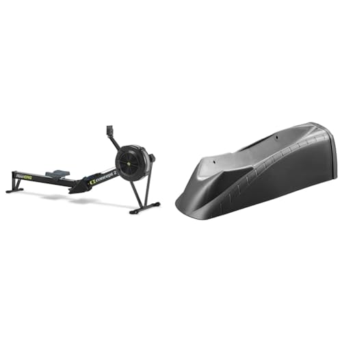Concept2 RowErg con Patas estándar, máquina de Remo Modelo D, Resistencia al Aire, Negro y Elite Travel Block para Elastogel, Gris, Talla única