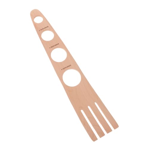 ULTECHNOVO Medidor De Espaguetis De Madera 4 Agujeros Para 4 Porciones Herramienta Para Medir Pasta Precisa Material Resistente y Duradero Adecuado Para Cocina Diaria Familiar