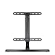 Schwarze Aluminium-Tischhalterung für Bildschirme von 81,3 cm bis 165 cm (32 bis 65 Zoll), entwickelt für Stabilität und Stil, ideal für jeden Raum.