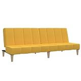 vidaXL Sofá Cama de 2 Plazas Invitado Pijamada Plegable Salón Sala de Estar Acolchada Dormitorio Habitación Muebles...