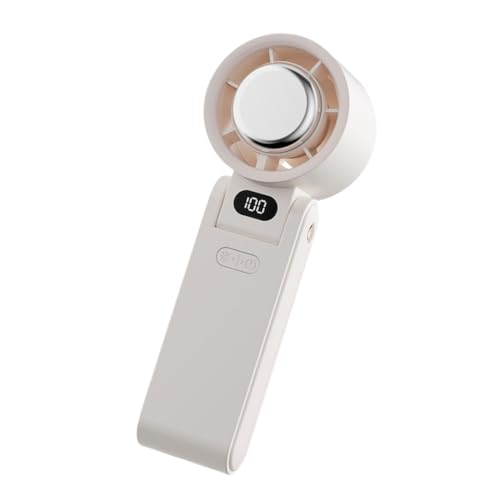 Ventilador portátil de viaje | Ventiladores portátiles de viaje – Batería 3600 mAh manual ajustable con pantalla LED, silencioso y plegable 180° para senderismo, playa, casa y exterior