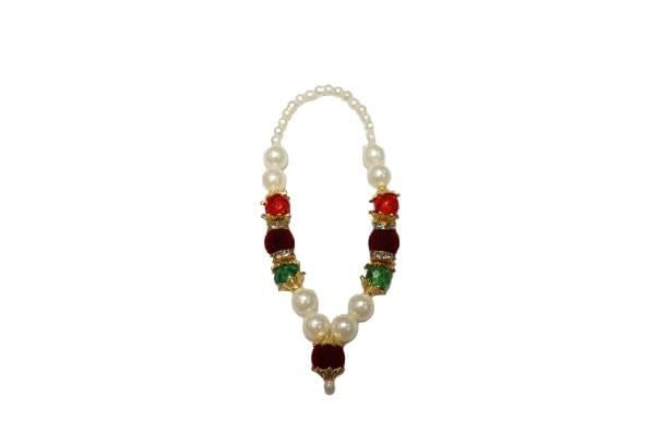 Combo Pack of Mala Garland for God Idols Moti Mala/Pooja Haar Mala/Kantha Har for God Small Puja Mala/Artificial Moti,Pearl Garland/Handmade Moti