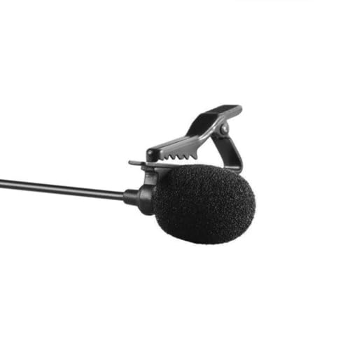 Image of Buyer Junction Lavalier Microphone with 3.5mm AUX Jack | Clip On Collar Mic for YouTube, Interview, Voice Recording & Reels