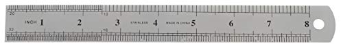AnNafi® Stainless Steel Ruler Engineer's Depth Gauge Metric & Imperial 6