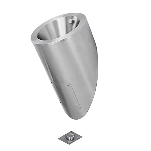 OTQEFTN Stainless Steel Men's Wall-Mounted Urinal, Household Hotel Bathroom Public Toilet Vertical Urinal Urinal, Automatic Sensor Flush Valve Toilet Urinal,Anti-Clogging