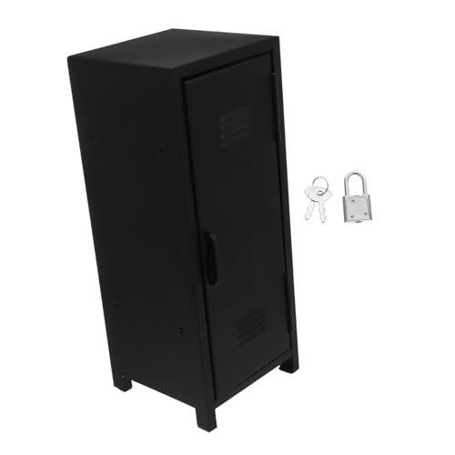 Armoire de rangement de bureau verrouillable NUOBESTY en métal noir - 2