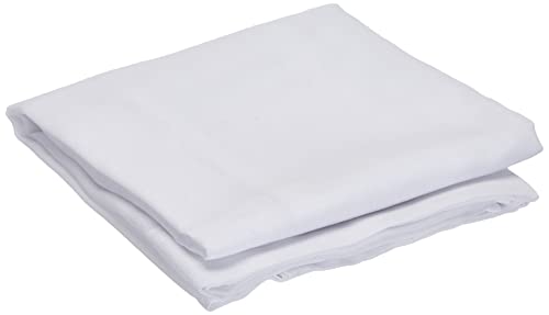 Linder 0323 /10/415 Paire de Vitrages Droits Etamine Blanc Passe Tringle 45 x 60 cm