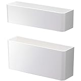 山崎実業(Yamazaki) マグネット アンブレラスタンド ホワイト (上)約W18.8×D5×H5cm (下)約W18.5×D5×H8cm スマート smart 傘立て 省スペース 7365