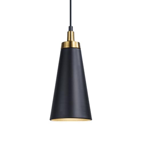 Suspension E27 en métal noir lustre industriel pour balcon