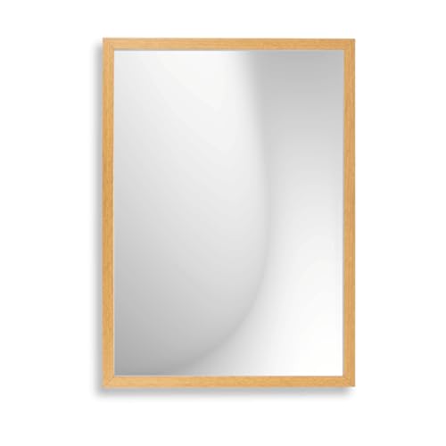 Infantasie \'Claudia\' Wandspiegel 40x50 cm Spiegel mit Rahmen | Eiche Windsor | Moderner Spiegel mit Holzrahmen | Inkl. Wandmontagematerial - Montage vertikal oder horizontal Infantasie \'Claudia\' Wandspiegel 40x50 cm Spiegel mit Rahmen | Eiche Windsor | Moderner Spiegel mit Holzrahmen | Inkl. Wandmontagematerial - Montage vertikal oder horizontal
