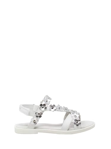 Sandales Lumberjack fille PAMI nu-pieds blancs confortables en cuir synthétique
