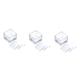 JECOMPRIS 300 Pièces lamelle de Verre carré Un Verre Lames de Microscope préparées Verre de Couverture de Lame de Microscope Un raccord annexe Accessoires pour microscopes Vétérinaire Suite