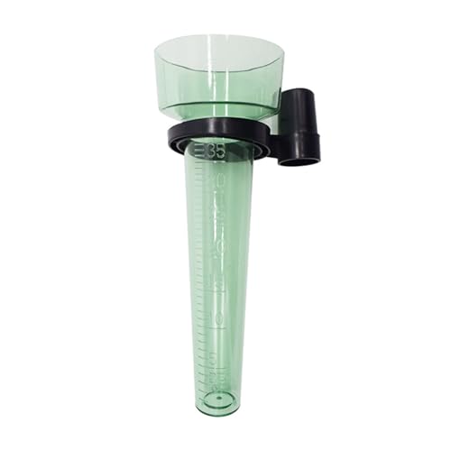 Generic 雨量計 屋外用 35ml グリーン マウントホルダー付き ? 読みやすい目盛りで正確な降雨量測定、ガーデニングや庭の水分管理に