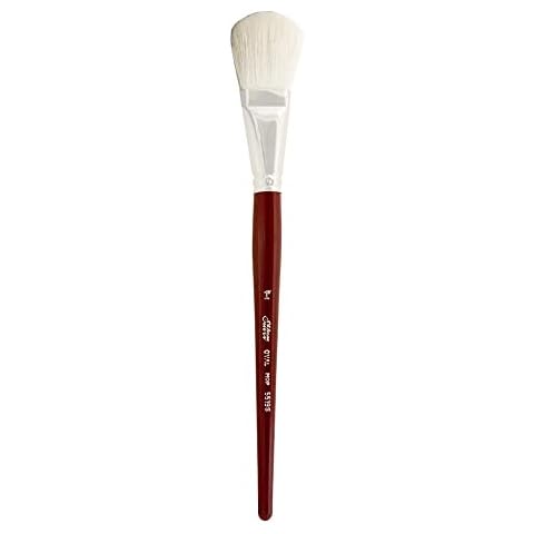 Silver Brush Limited Silver Mop White Oval Brush, Short Handle, Size 1 Cover