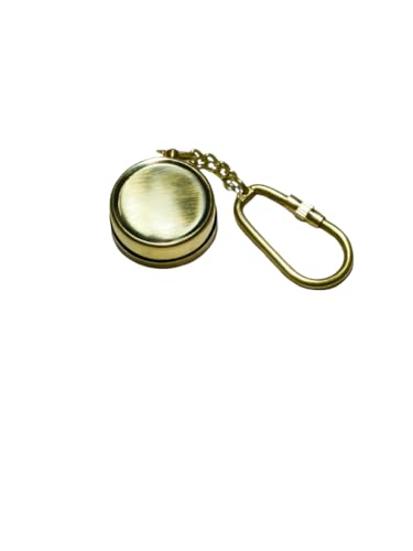 Brújula de Bolsillo Mini de Latón con Clip y Dial Negro miniatura 4