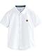 NEXT Kurzärmeliges Oxford-Hemd White Bear Embroidery 18 Monate