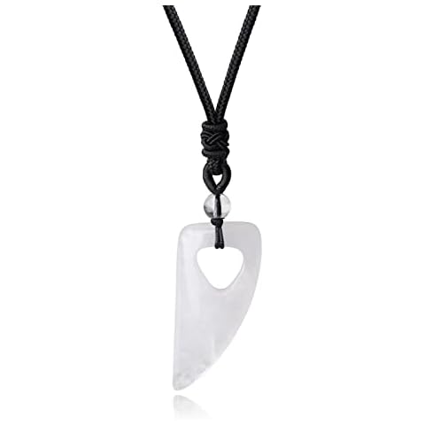 XIANNVXI Wolf Tooth Clear Quartz Necklace Cover