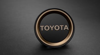 Toyota Bronze Heritage Center Cap, 84mm, Black Base, for 4Runner, Land Cruiser, Sequoia, Tacoma, Tundra, PT998-35221-5F