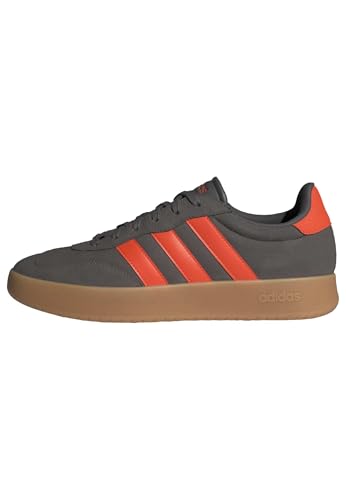 adidas Herren BARREDA Shoes Schuhe, Charcoal/Impact Orange/Gum, 42 2/3 EU