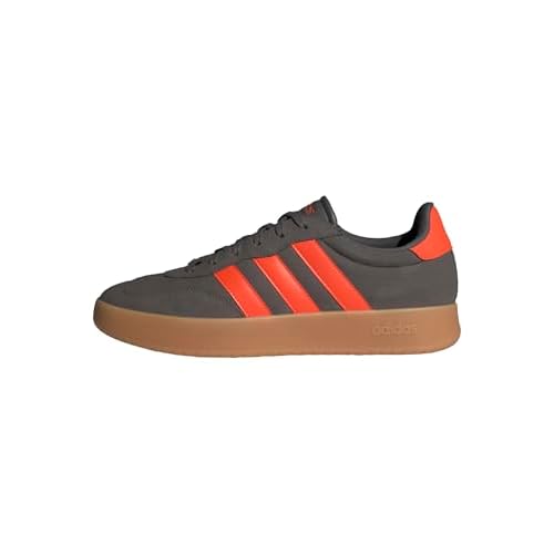 adidas BARREDA Shoes, Zapatos Hombre, Charcoal/Impact Orange/Gum, 44 2/3 EU