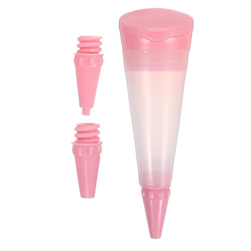 BESPORTBLE Stylo de Décoration Pâtisserie en Silicone Rose, Douille Fine pour Écrire sur Gâteaux, Biscuits et Confitures, Résistant Températures, Outil...