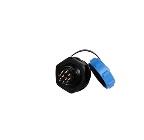 Connecteur étanche SP17 industriel 10 broches isolant contre la poussière avec écrou arrière
