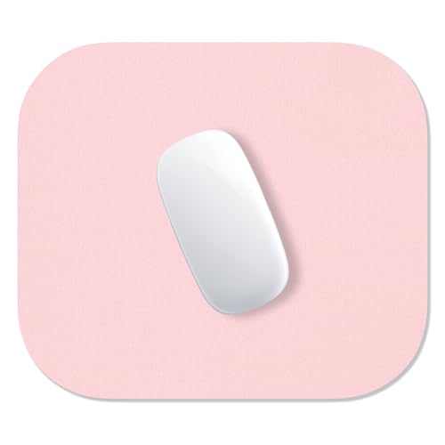 Alfombrilla de mouse rosa antideslizante e impermeable de 3 mm para un control preciso