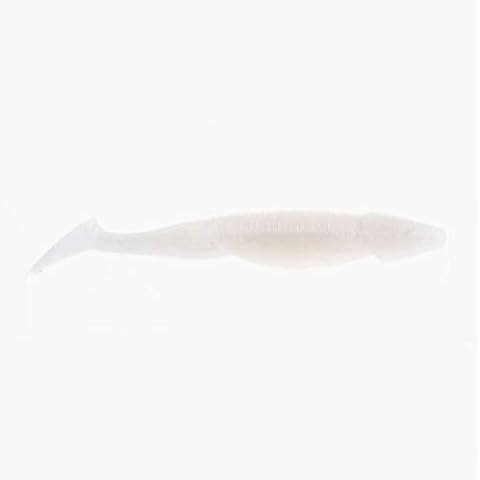 NetBait Spanky Swimbait Paddle Tail Soft Plastic Fishing Lure, Albino, Little Spanky Cover