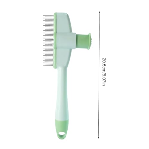 Pente de pulgas para cães - Escova de remoção de pelos para cães, escova de limpeza suave com botão