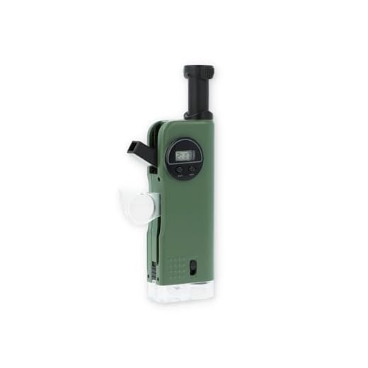 Carson X-Scope Kids 7 Function Multi Purpose Optical Pocket Tool with 30x Microscope, 8x Telescope, 9x Fold-Out Magnifier, Flashlight, Signal Whistle, Directional Compass and Digital Clock (CP-11)