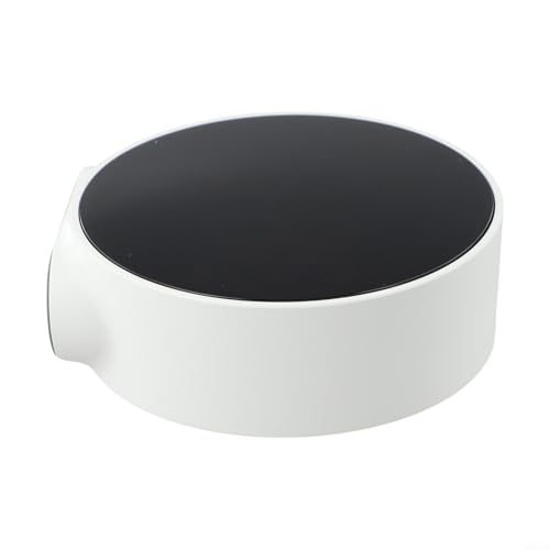 Reloj despertador digital con gran pantalla curva para uso adolescente, alarma dual y función de repetición para despertar eficazmente (blanco)