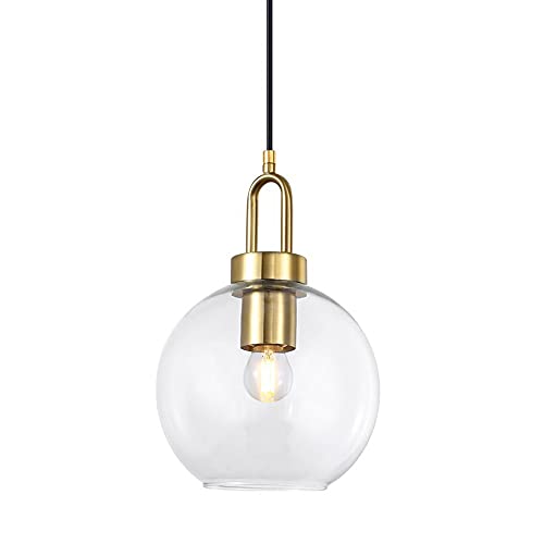 Lustre sphère en verre réglable en hauteur, le luminaire élégant pour salon
