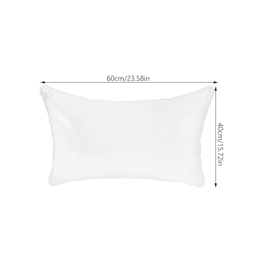 Oreiller gonflable PVC transparent ajustable coussin camping contre mal de cou - 3