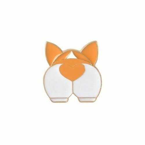 Broche Corgi émail Love Butt le cadeau idéal pour maîtres