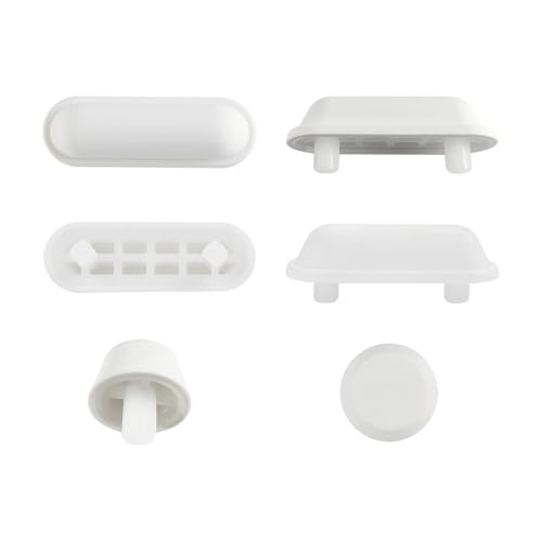 Fanmitrk 12 Stück WC Sitz Puffer, Toilettendeckel Puffer, Stoßdämpfende Pads für Holz Toilettensitz