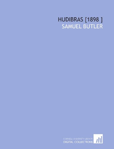 Hudibras [1898 ] 1112484469 Book Cover