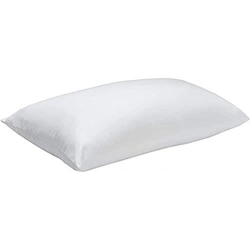 CLOEN Oreiller Fibre | Housse Micro Fibre | Oreiller Fibre 350 g | Fermeté moyenne douce | Anti-acariens | Fabrication nationale | Modèle Fokril Pillow Cover