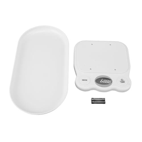 Taidda Balance Numérique, Balance électronique 15 Kg avec Plateau Amovible et écran LCD pour...
