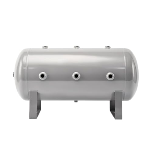 Tanque de depósito de compresor de aire comercial, almacenamiento de gas de alta presión para uso industrial y taller, diseño horizontal portátil para una reserva de aire eficiente