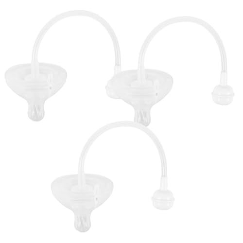 LRXIYODE 3Piezas Tetinas Derrames con Pajita Ponderada para Lactancia y Aprendizaje de Compatibles con Biberones y Cómodo