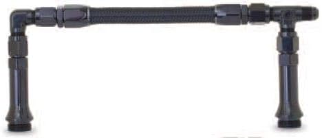 Part Synergy Replacement for Carburetor Fuel Inlet Fitting For Holley 4150 Carburetor -6 AN Dual Inlet 7/8-20 Thread Black Single - Direct Fit - Sold Individually