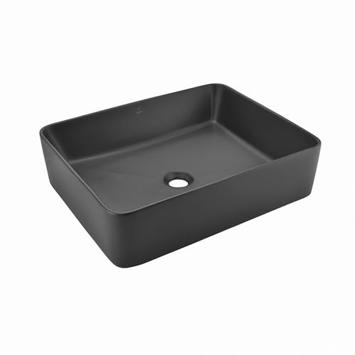 JAQUAR JDR (JAQUAR Designer Range) Series Table Top WASH Basin (Black Matt) | 530x420x140mm, Rectangle | Ceramic Basin/Sink for Bathroom, Living Room | Table/Counter Top | JDS-BLM-2590N (B0CGXM9HBW) Amazon Price History, Amazon Price Tracker