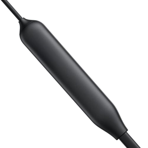 Image of Bullets Wireless Z2 Bluetooth Earphones with Mic, 45dB Hybrid ANC, 12.4mm Bass Drivers, Fast Charge, Compatible with OnePlus (Black) Color (MWER98)