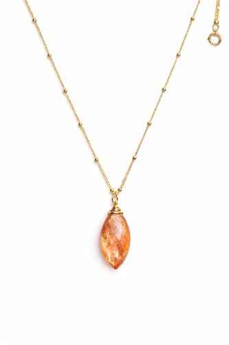 Sunstone Necklace, Oregon Orange...