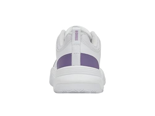 K-Swiss Damen Court Express 2 Clay Tennis Shoe, White/Purple Haze/Neon Lavender, 39 EU