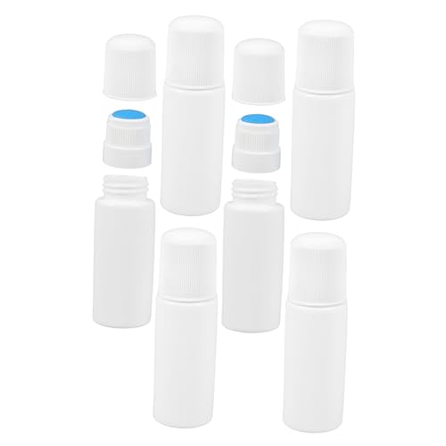 VOSAREA Botellas Aplicadoras Recargables de Esponja 30 Ml, 6 Unidades con Tapa de Color Claro, Frascos Portátiles a Prueba de Fugas para Pegamento, Linimentos y Líquidos Externos, Uso