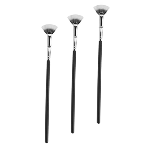 NOLITOY 3pcs Angled Mascara Brushes Lash Set Soft Tips Lash Applicator Tool for Eyelash Extensions