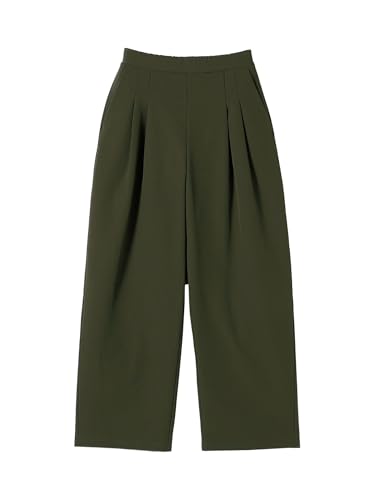 M7days 裏起毛セミワイドタックパンツ